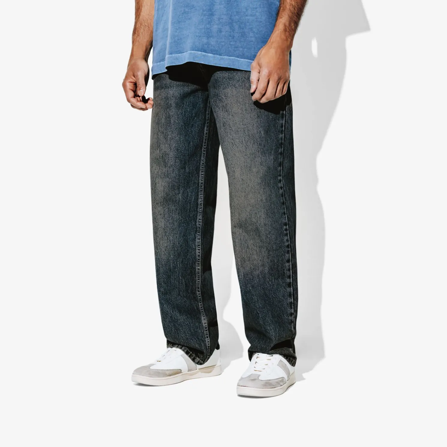 Pantalon Denim Bleu moyen