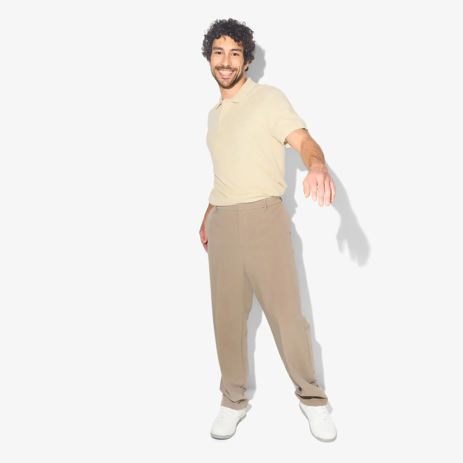 Polo in piquékatoen met korte mouwen