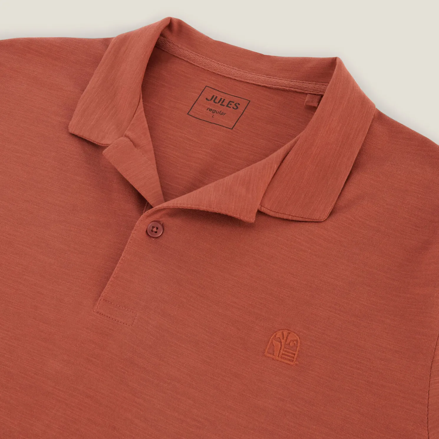 Polo met korte mouwen, borduursel op de borst en h