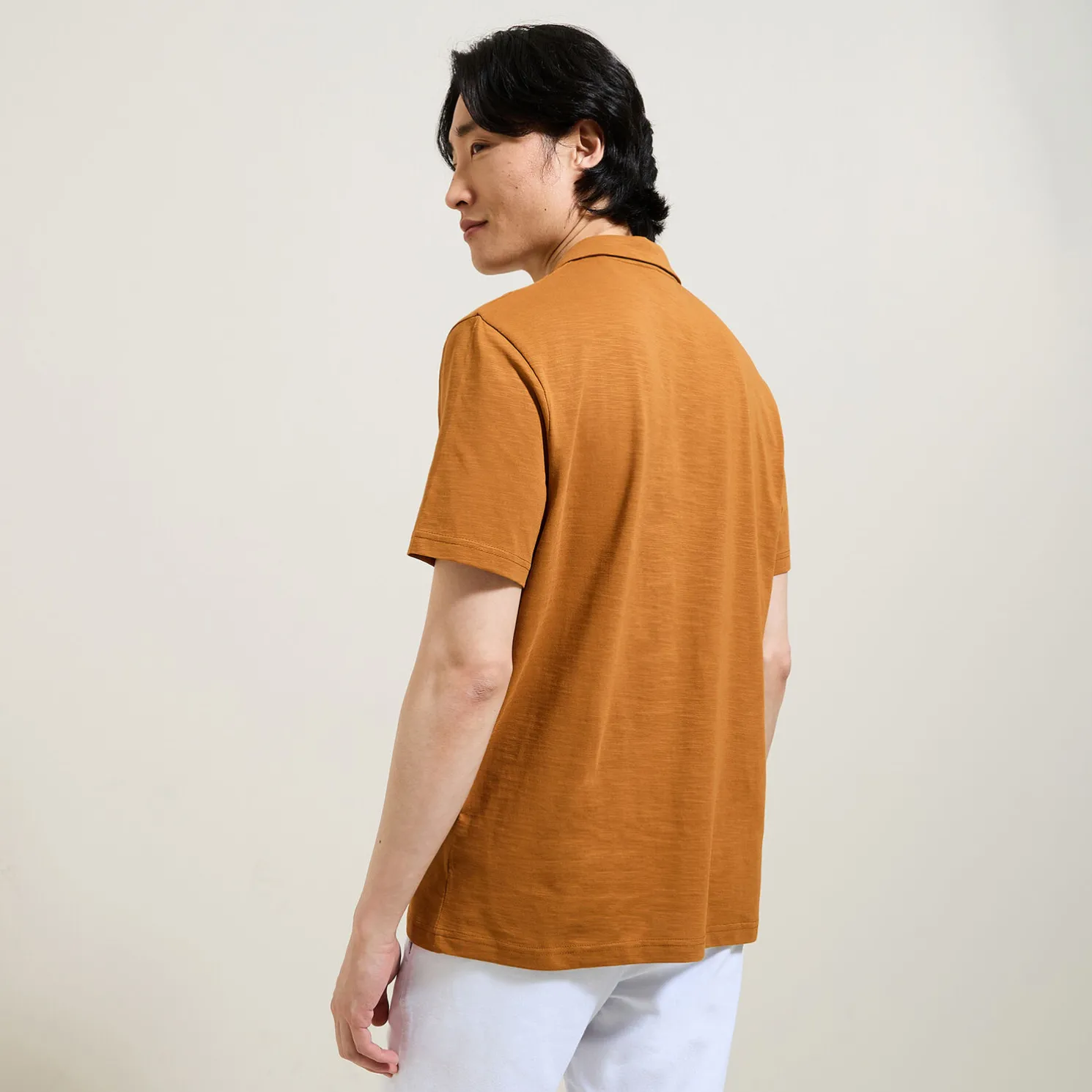 Polo met korte mouwen, borduursel op de borst en h