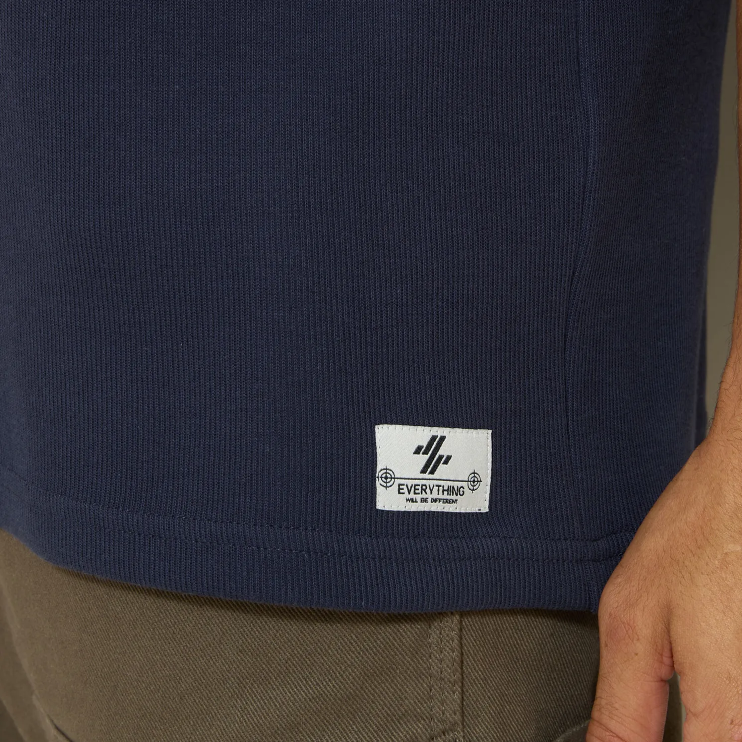 Polo met lange mouwen en relax snit