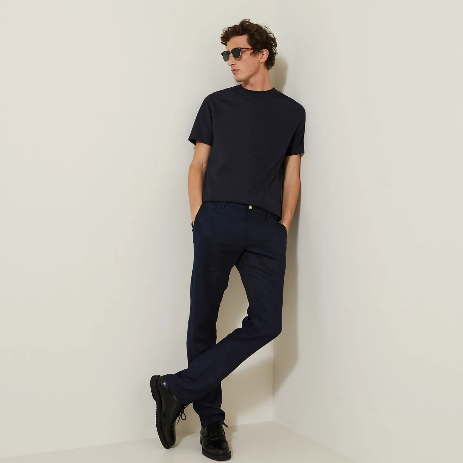 Rechte broek 100% linnen