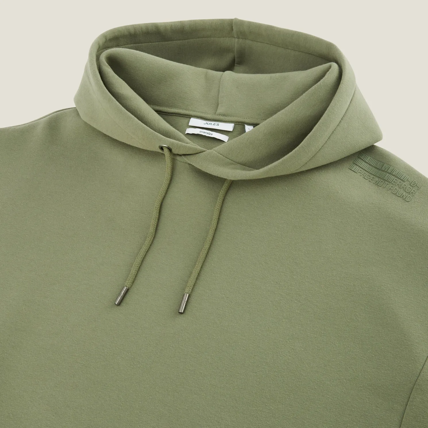 Rechtvallende oversized sweater met kap