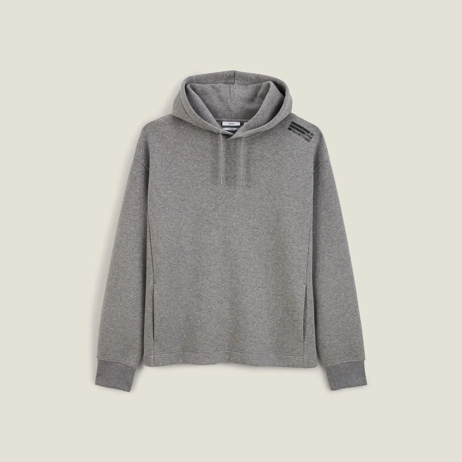 Rechtvallende oversized sweater met kap