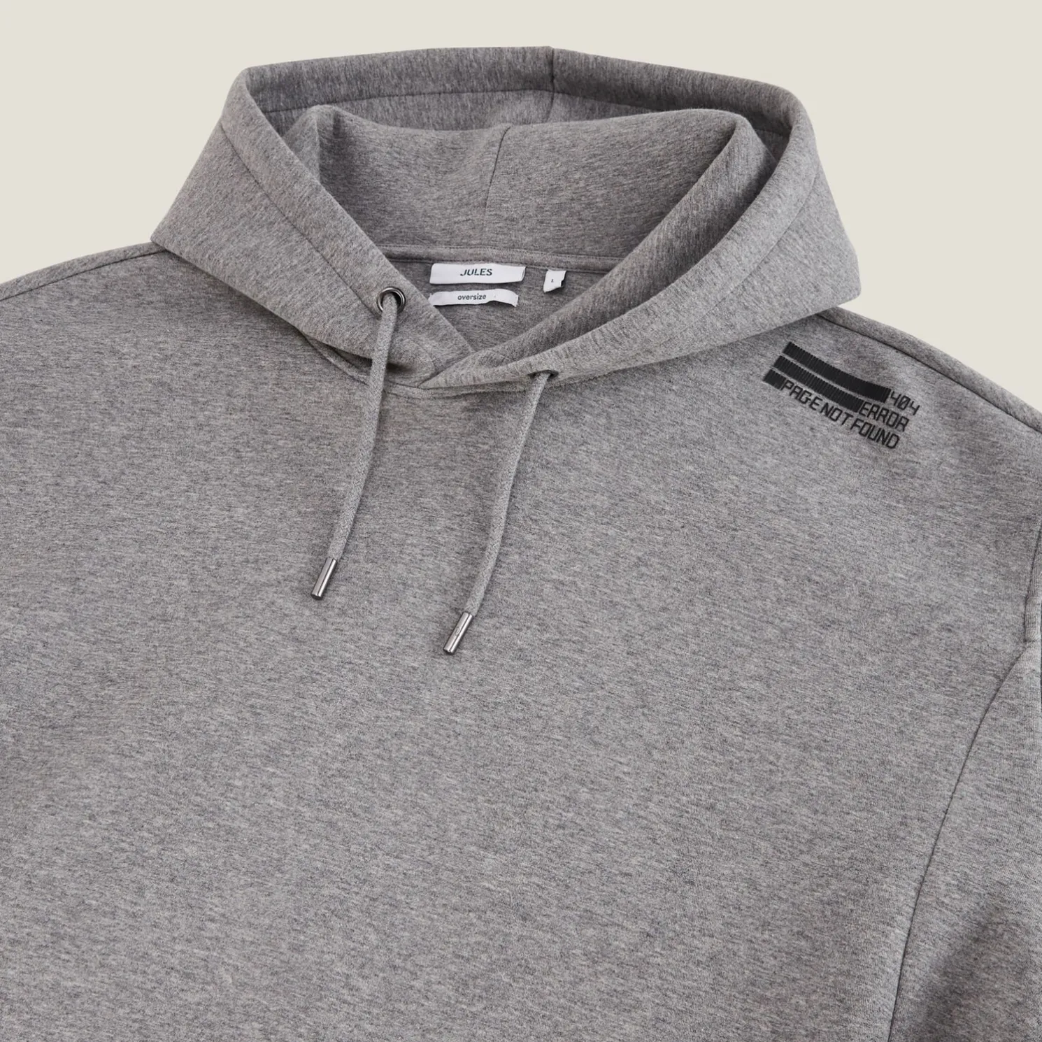 Rechtvallende oversized sweater met kap