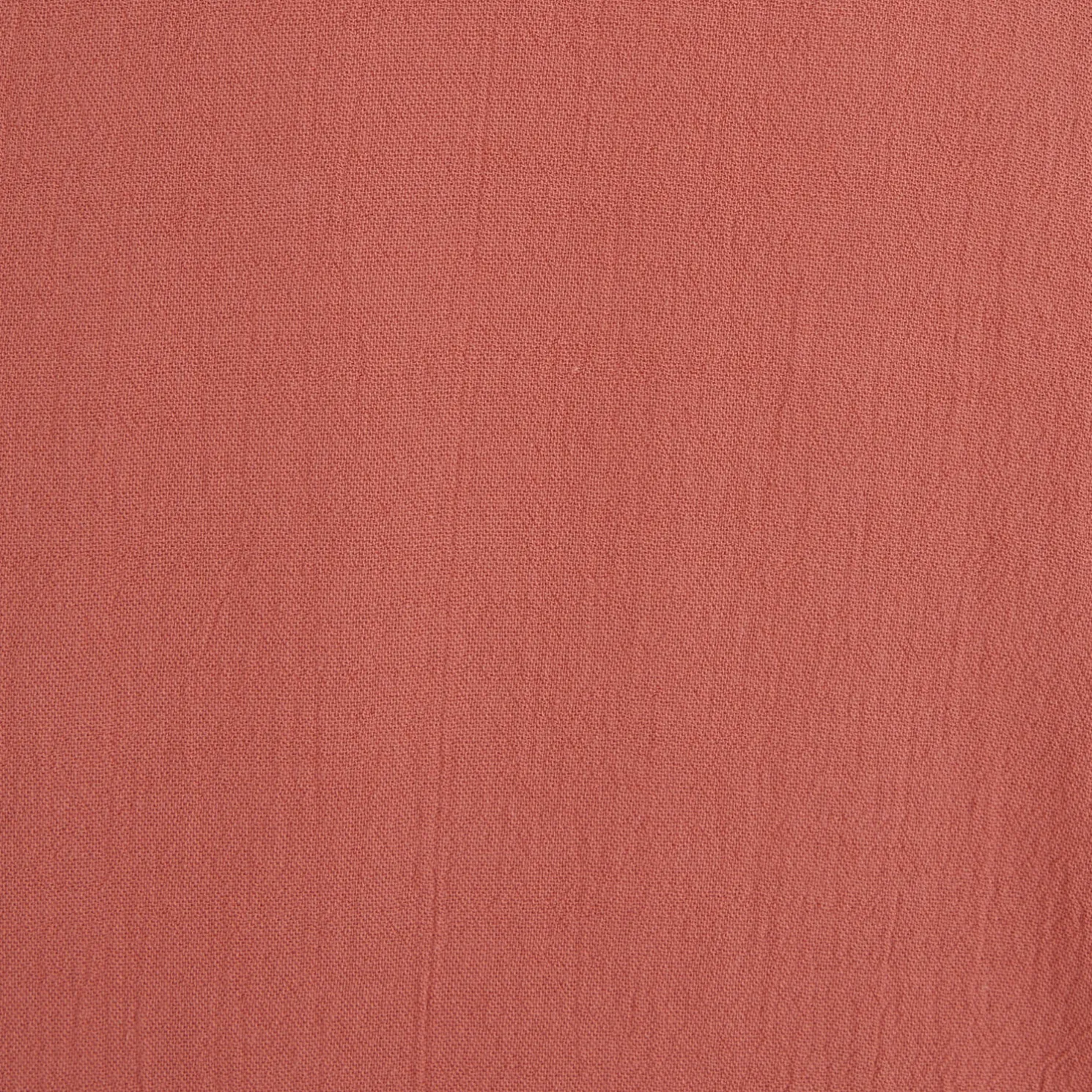 Regular effen hemd in gekreukte stof van katoen en