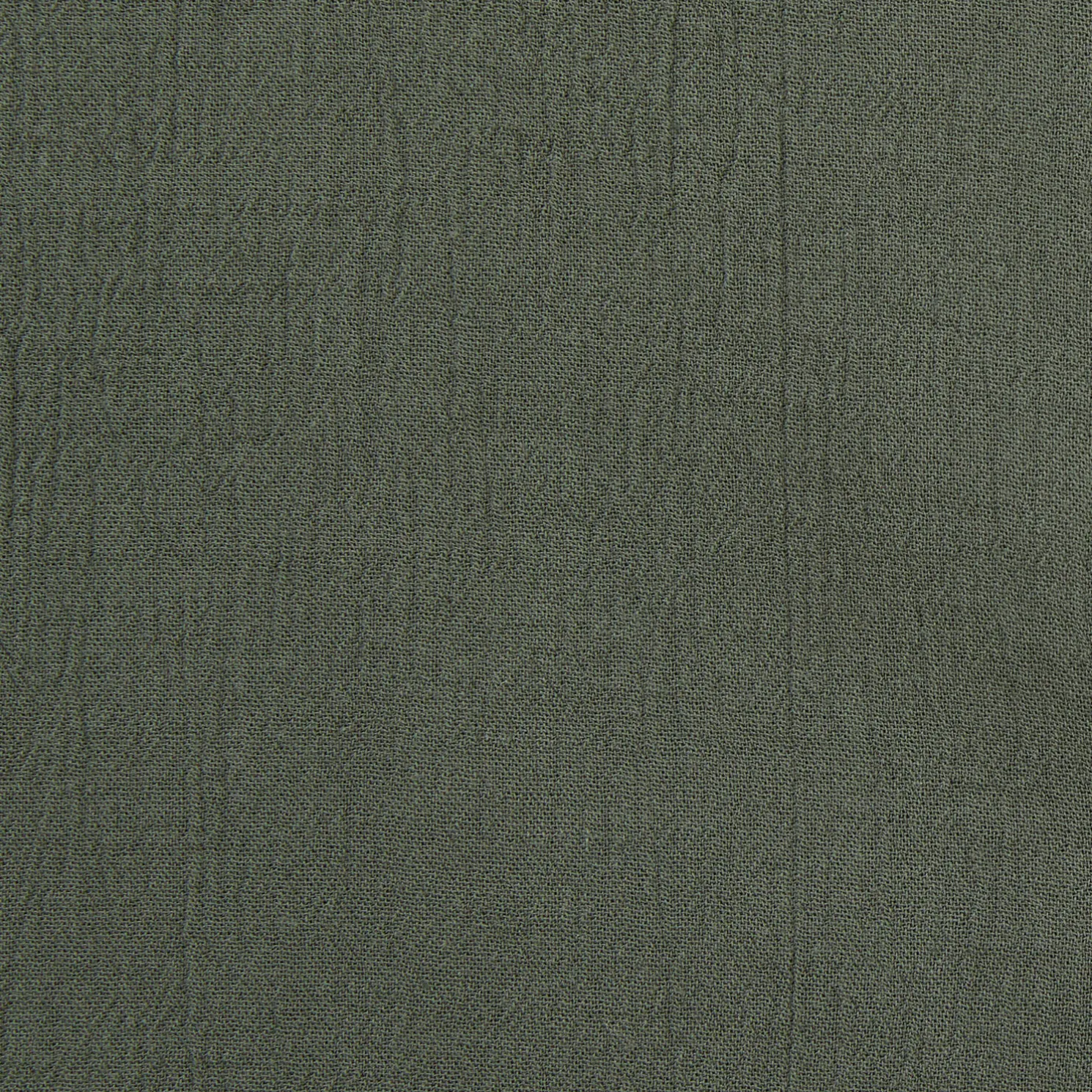 Regular effen hemd in gekreukte stof van katoen en