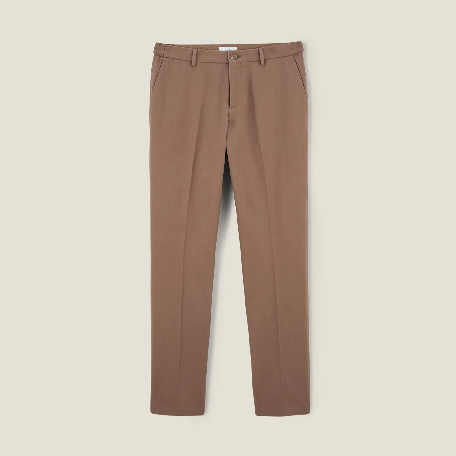 Regular fit twill broek