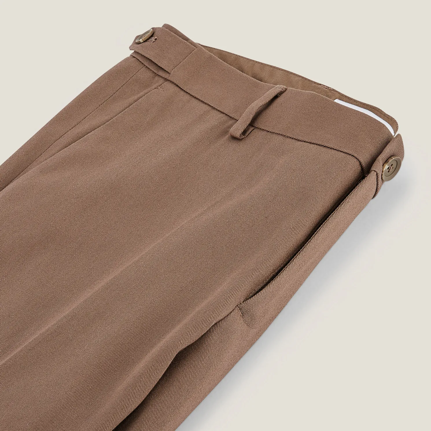 Regular fit twill broek