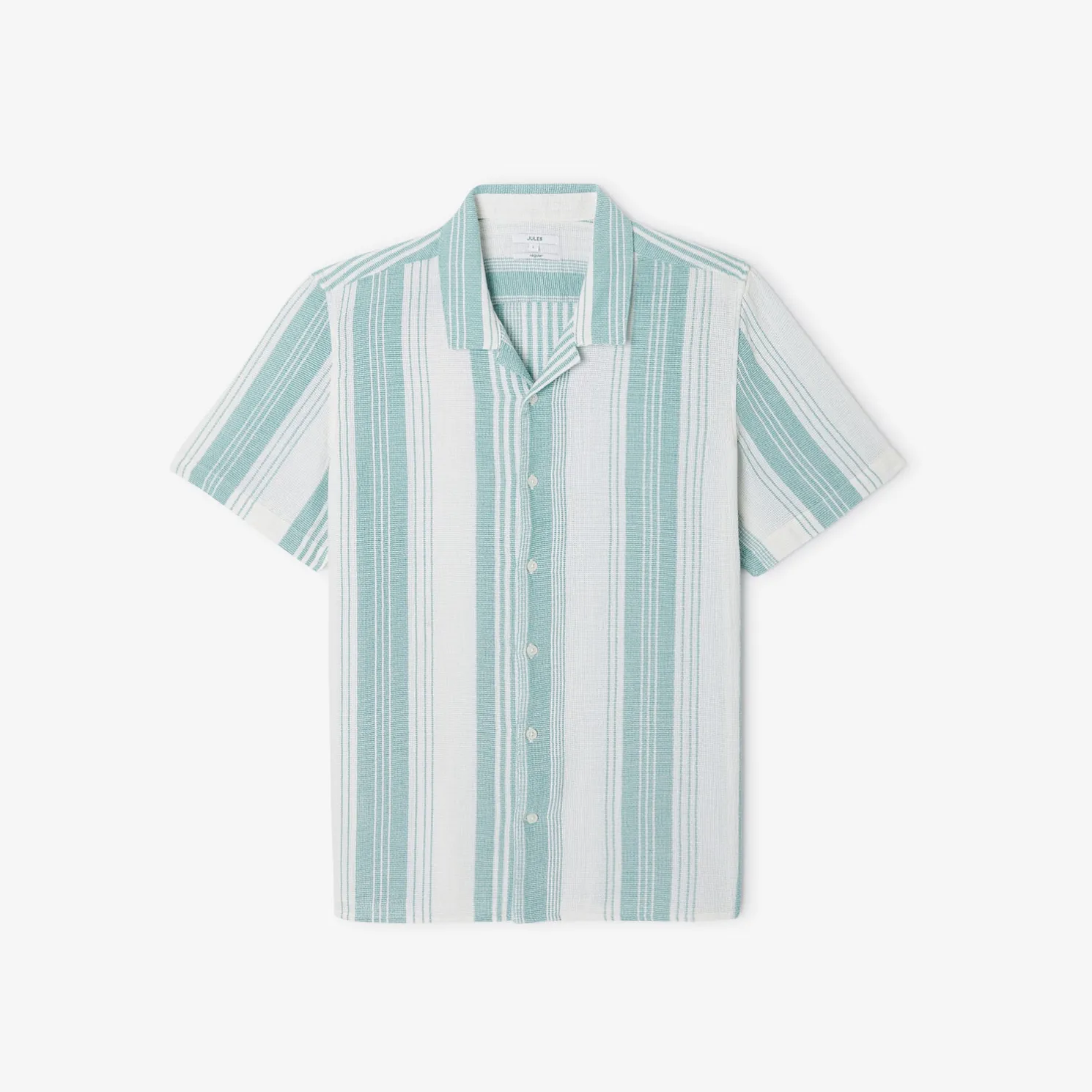 Regular gestreept hemdje in geweven katoen