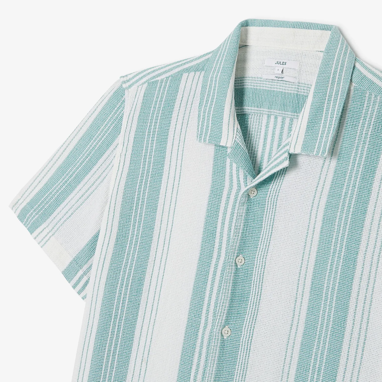 Regular gestreept hemdje in geweven katoen