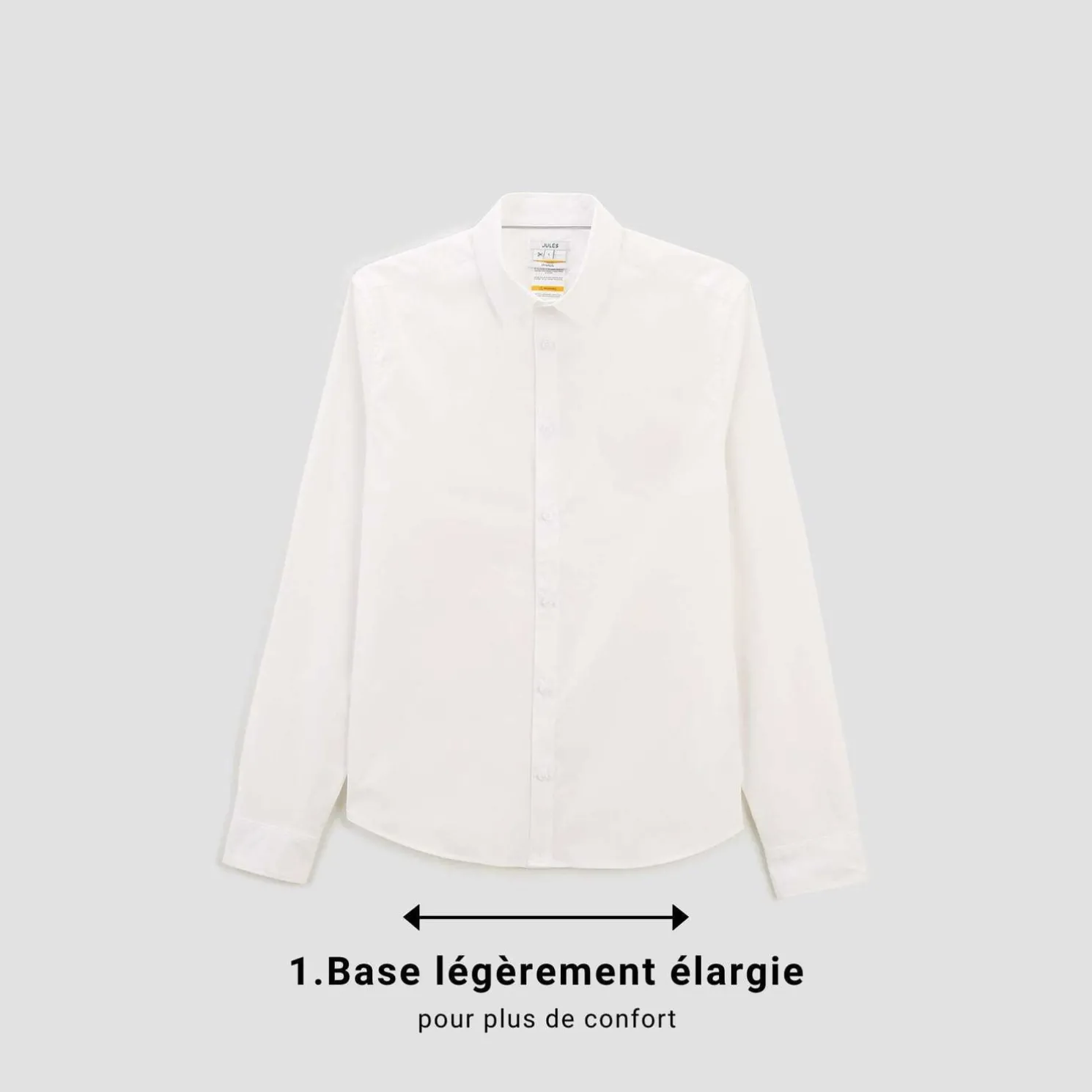 Regular hemd voor personen met beperkte mobiliteit