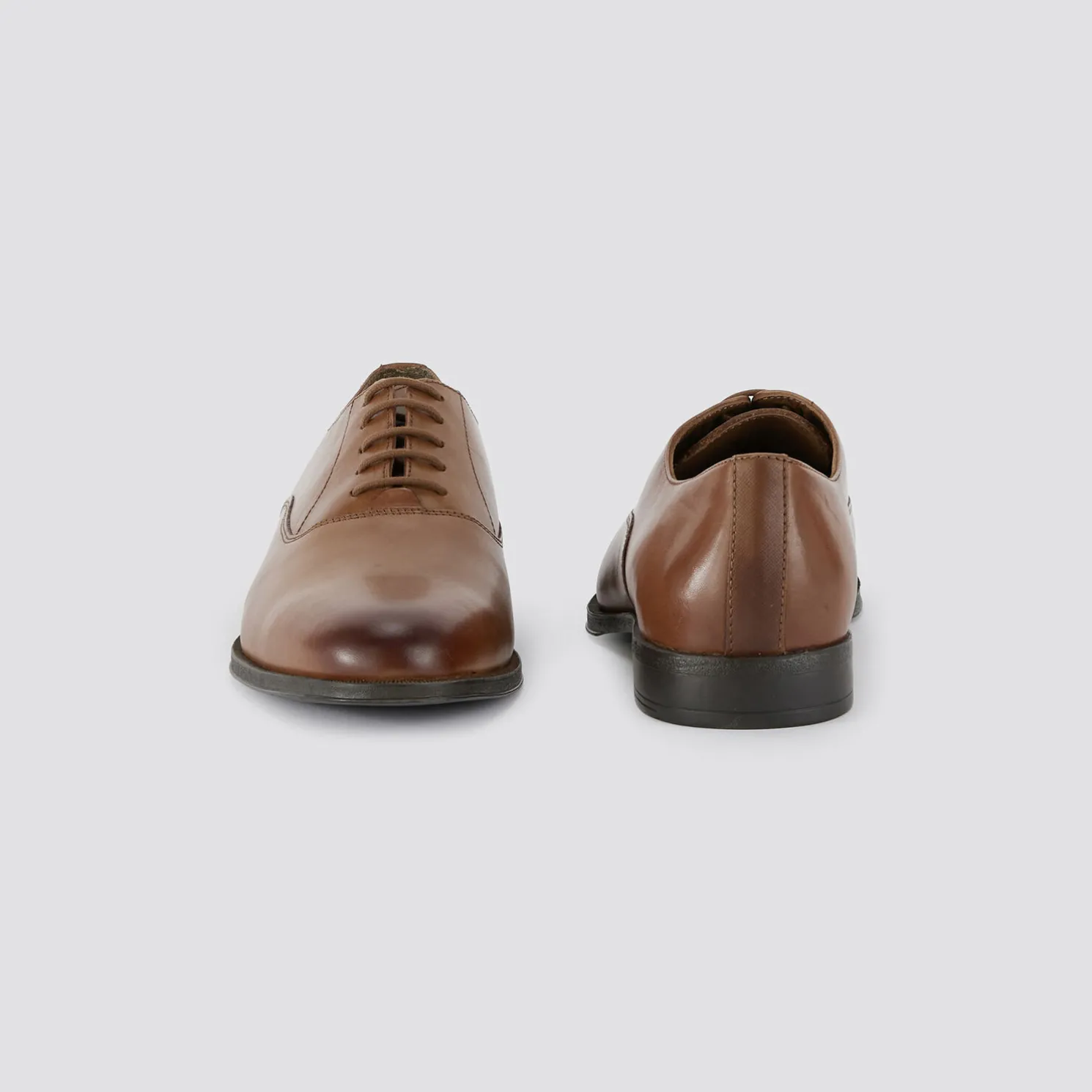 Richelieu-kostuumschoenen in leer