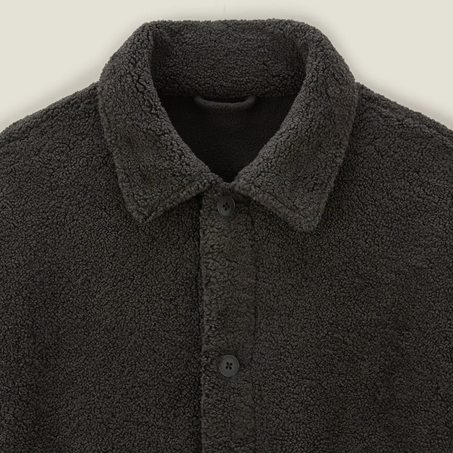 Sherpajack met hemdskraag