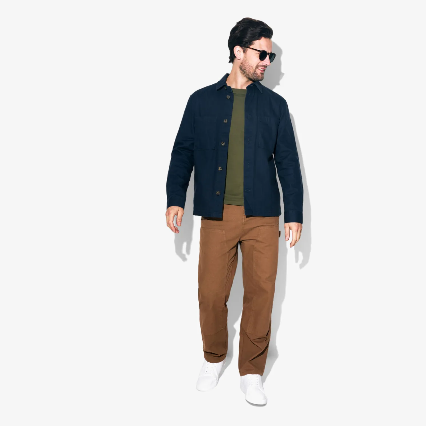 Slim basic T-shirt met ronde hals