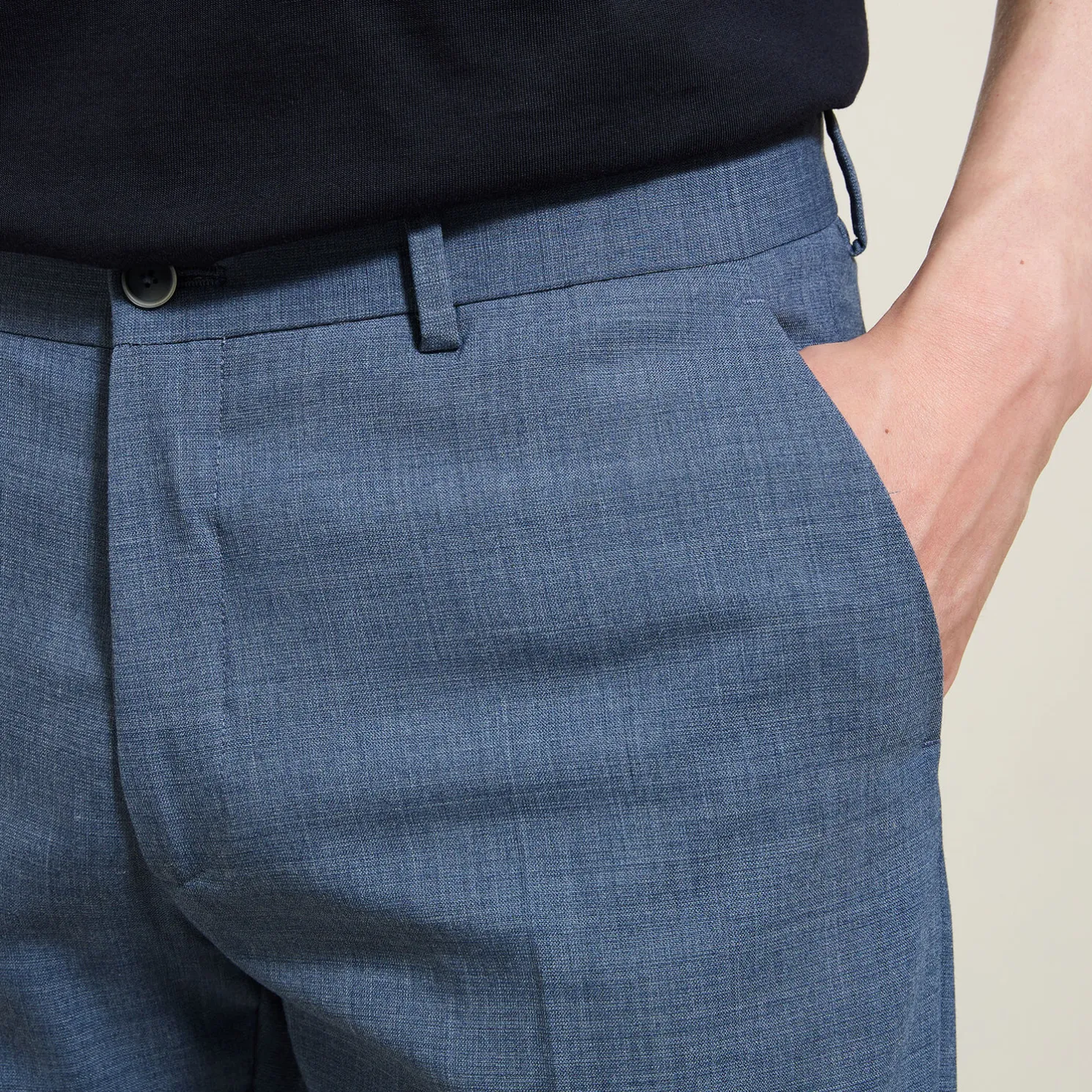 Slim fit kostuumbroek