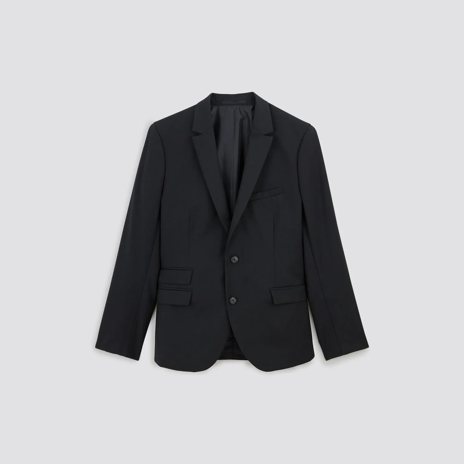 Slim kostuumvest in wol