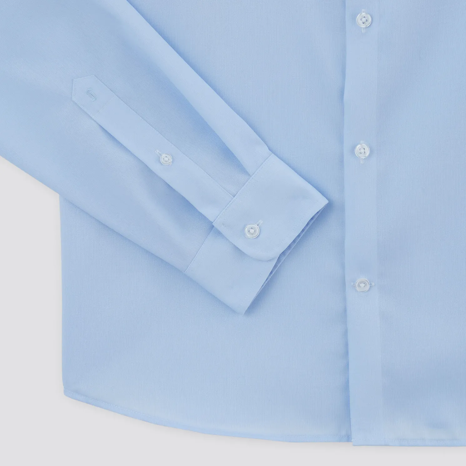 Strijkvrij regular effen hemd in katoen