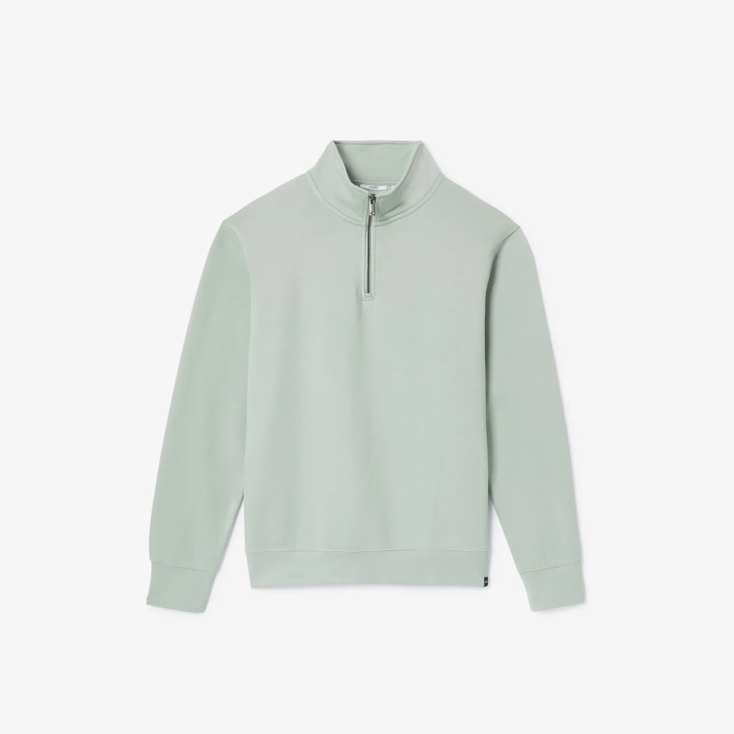 Sweater met opstaande ritskraag