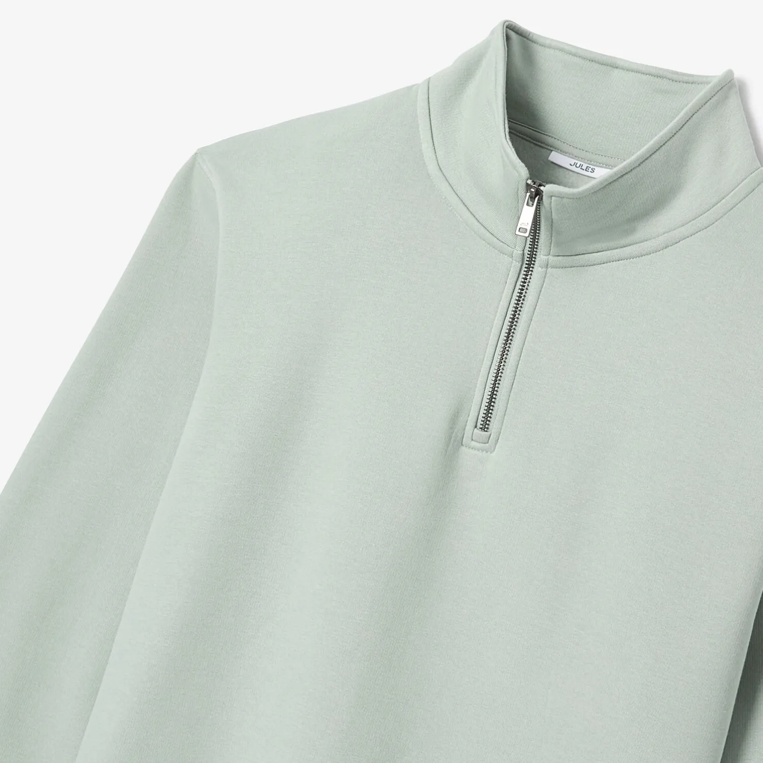 Sweater met opstaande ritskraag