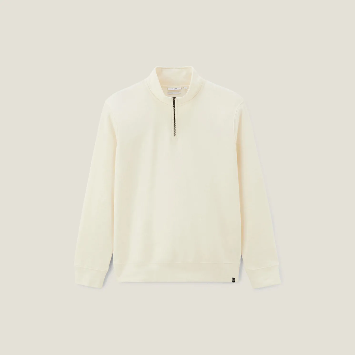 Sweater met opstaande ritskraag