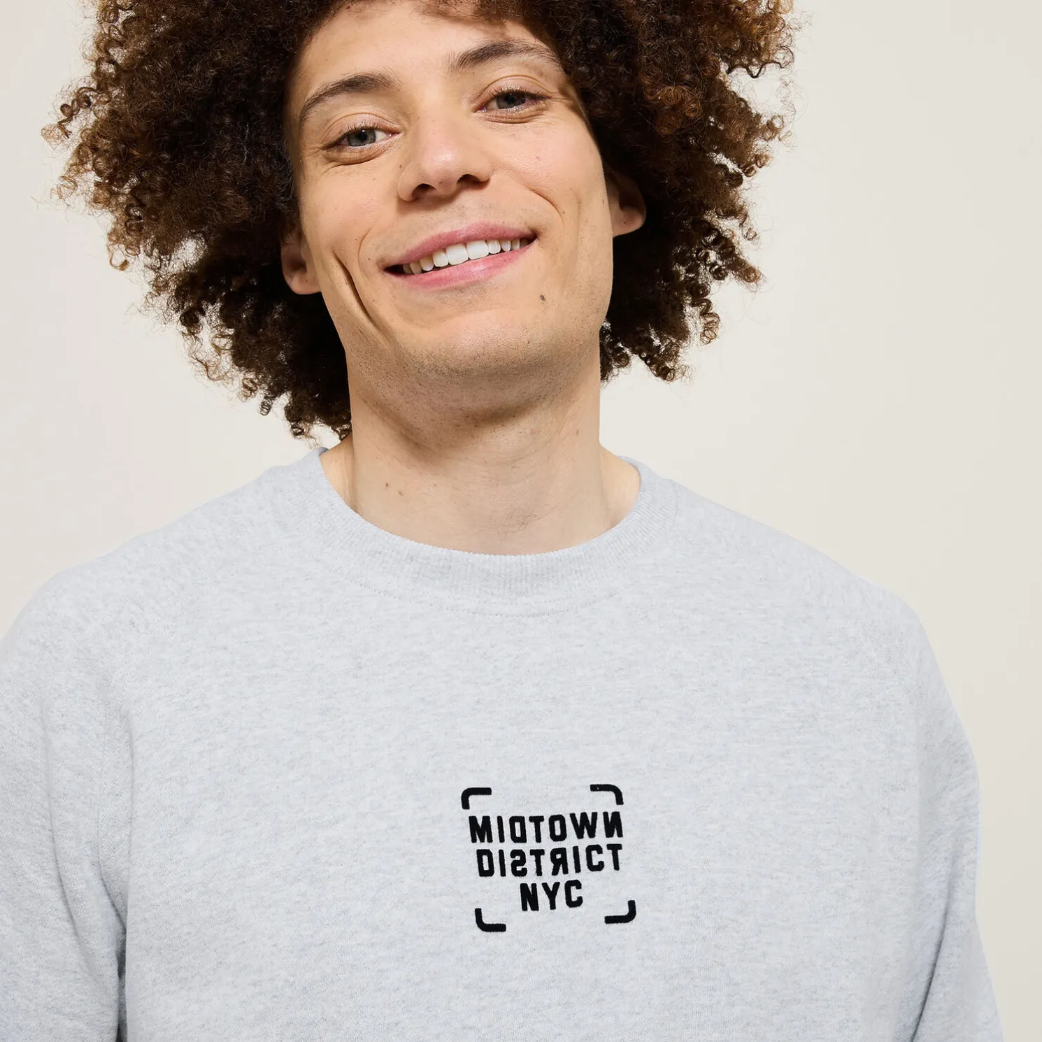 Sweater met ronde hals en print