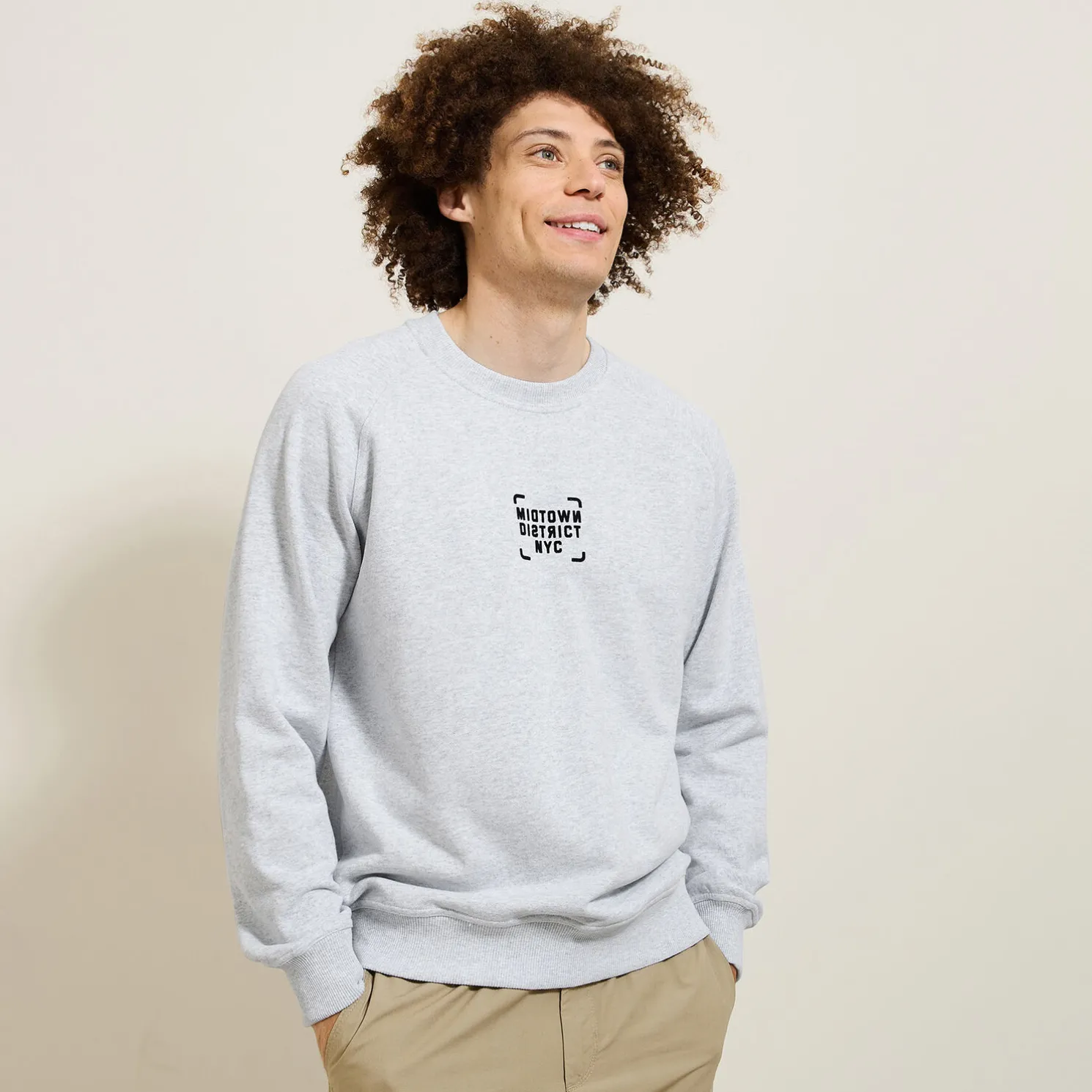 Sweater met ronde hals en print