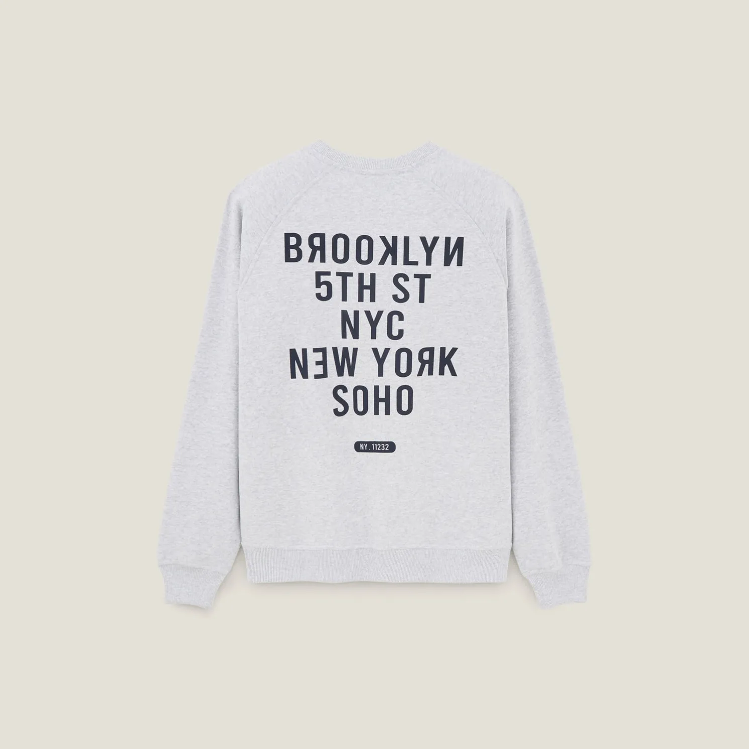 Sweater met ronde hals en print