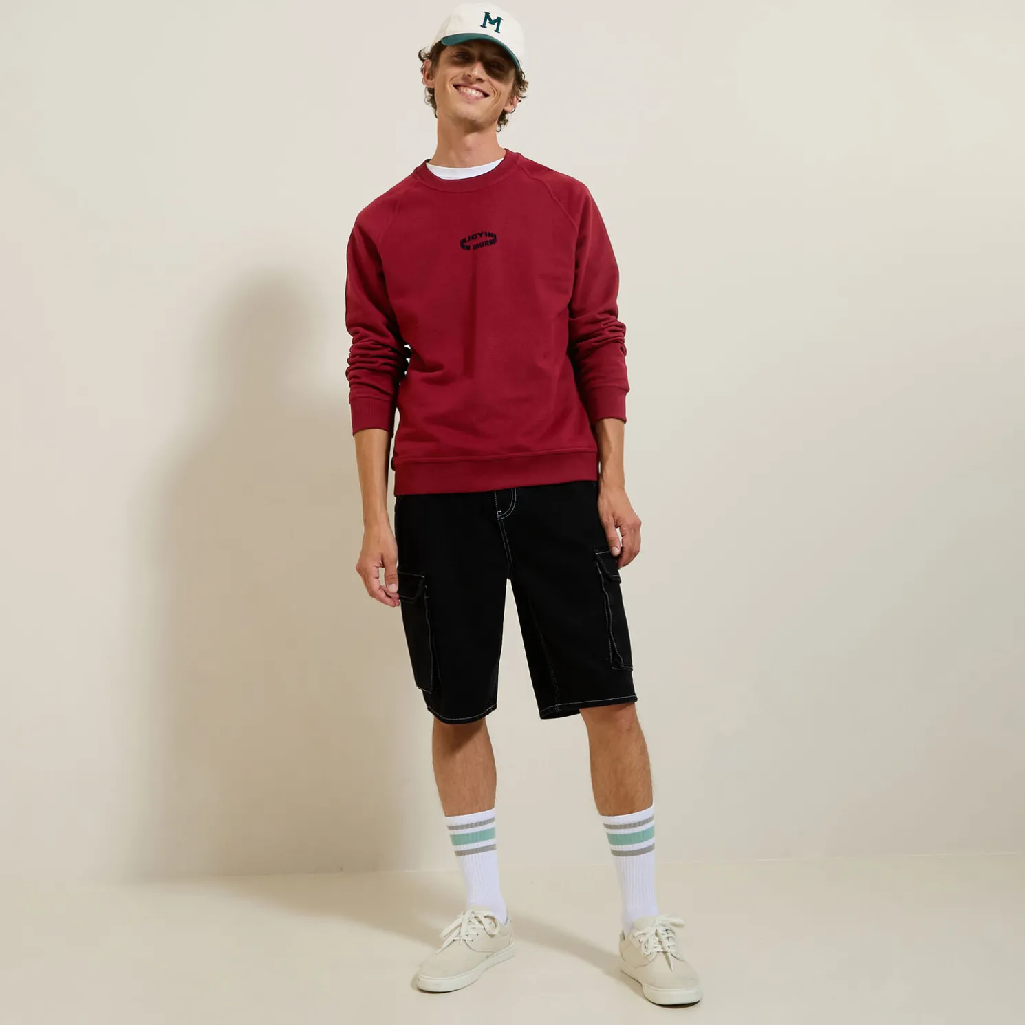 Sweater met ronde hals en print