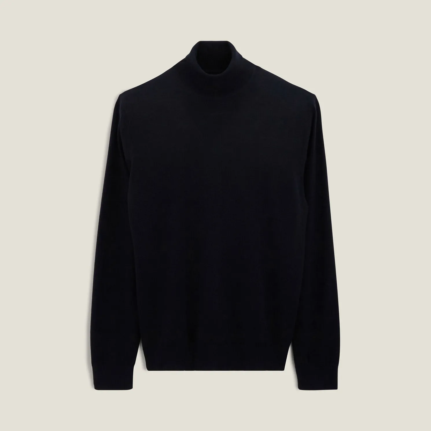 Trui met rolkraag in merinoswol