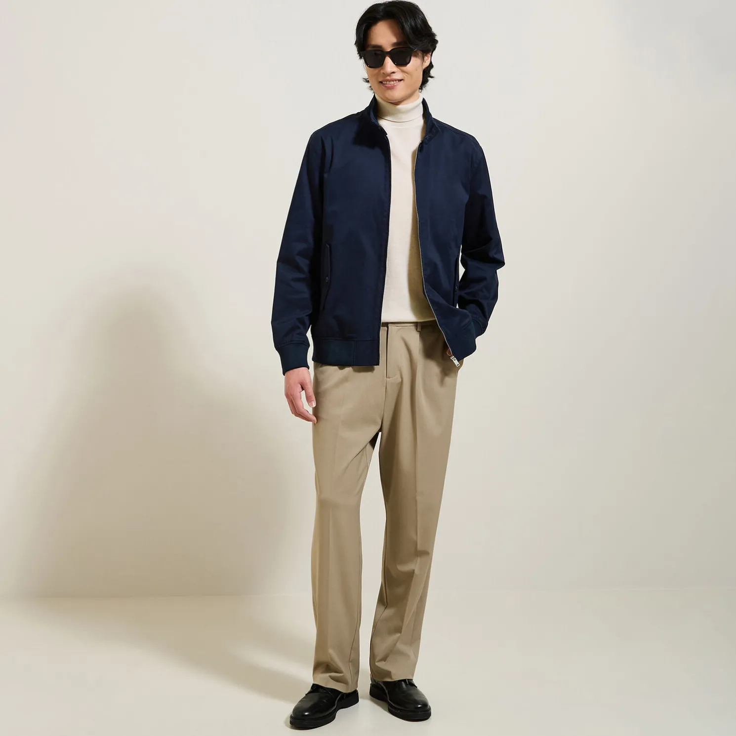 Trui met rolkraag in merinoswol