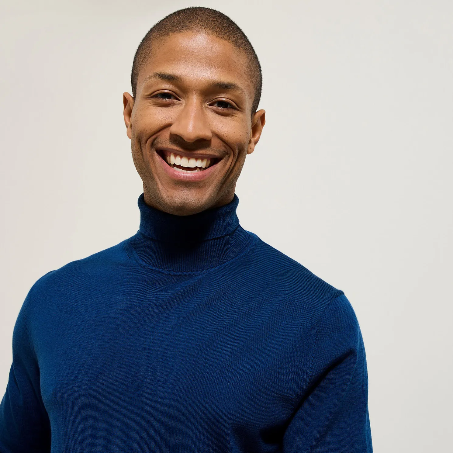 Trui met rolkraag in merinoswol