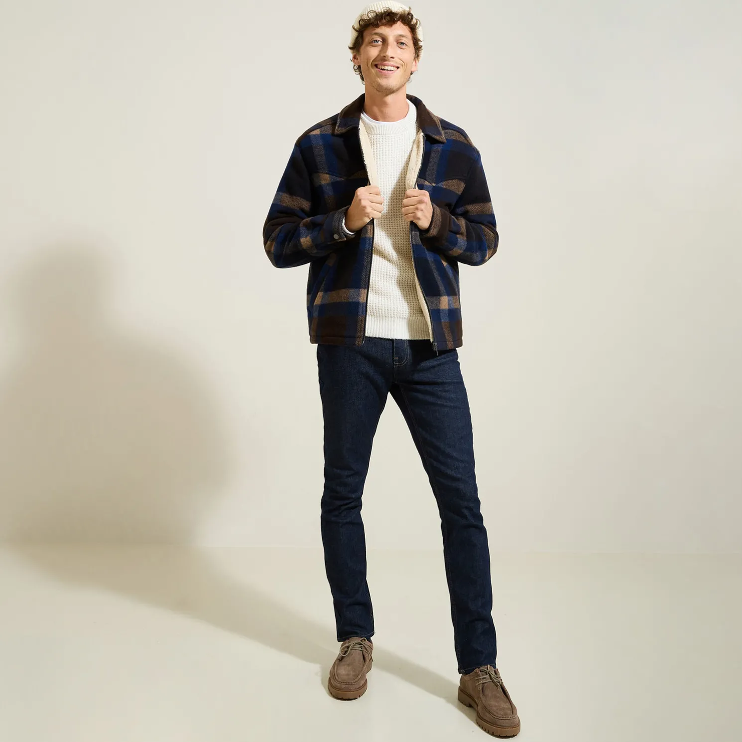 Trui met ronde hals en fantasiestekenpatroon