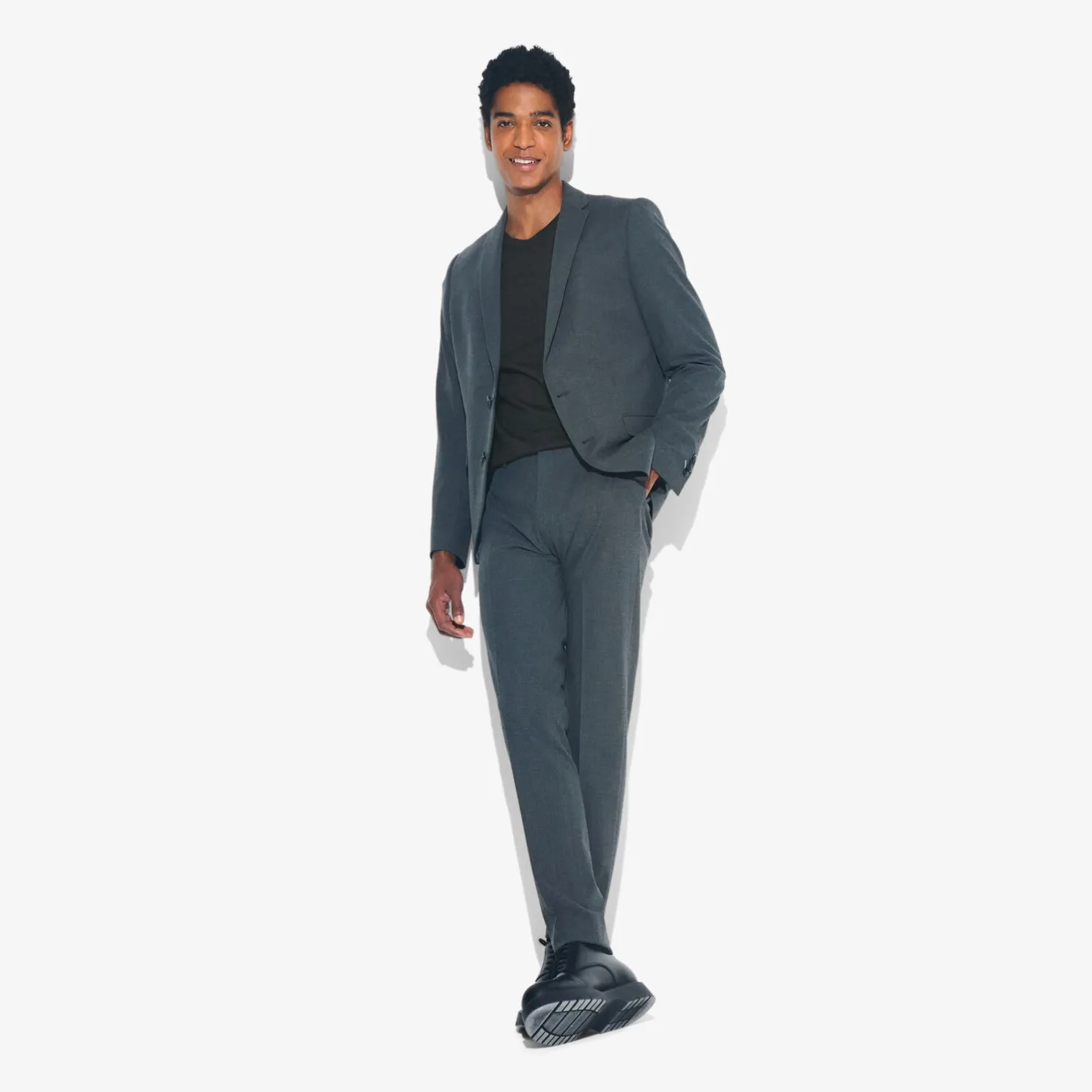 Trui met ronde hals in merinoswol