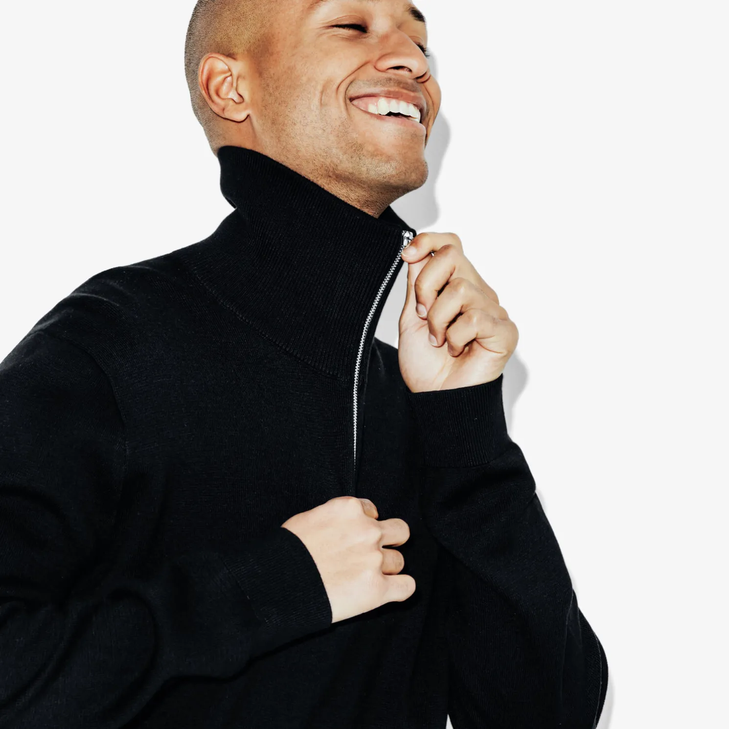 Trui met truckerskraag