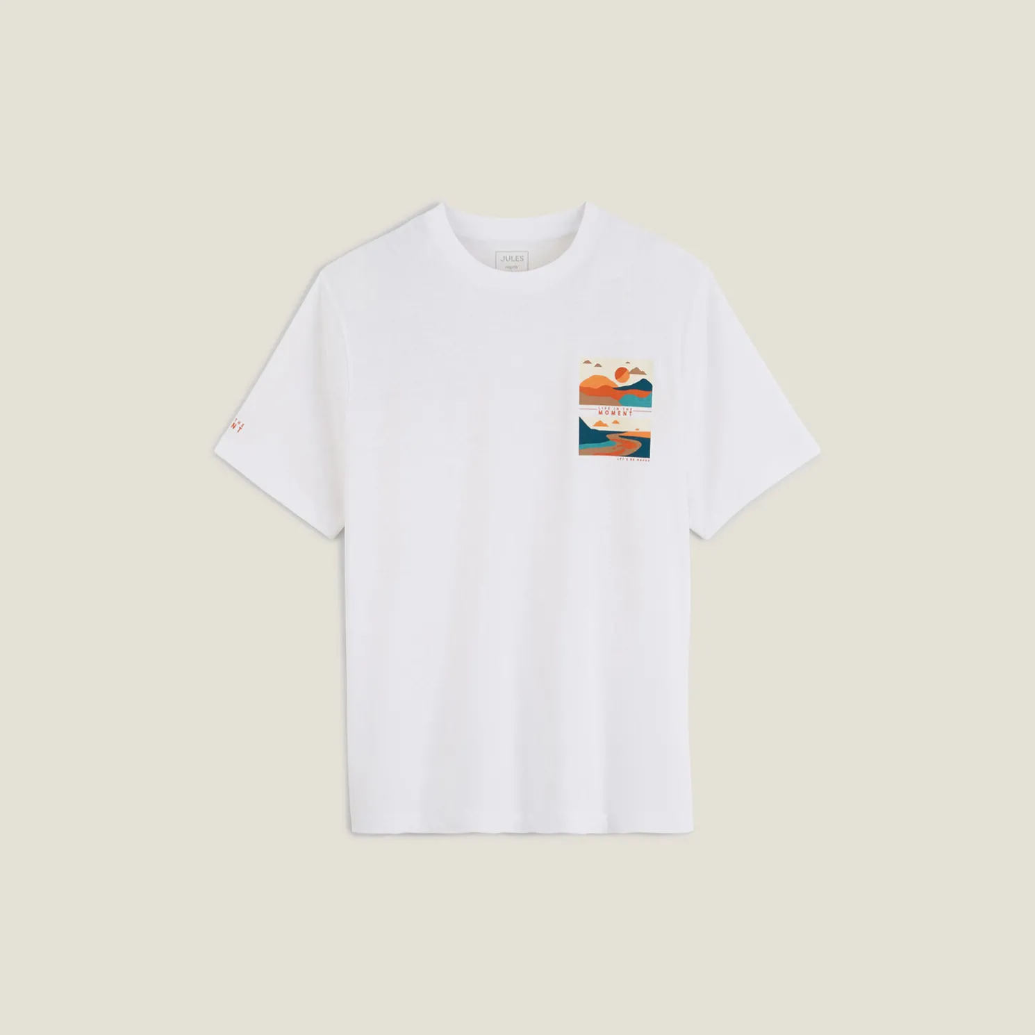 T-shirt aangebrachte landschap-print