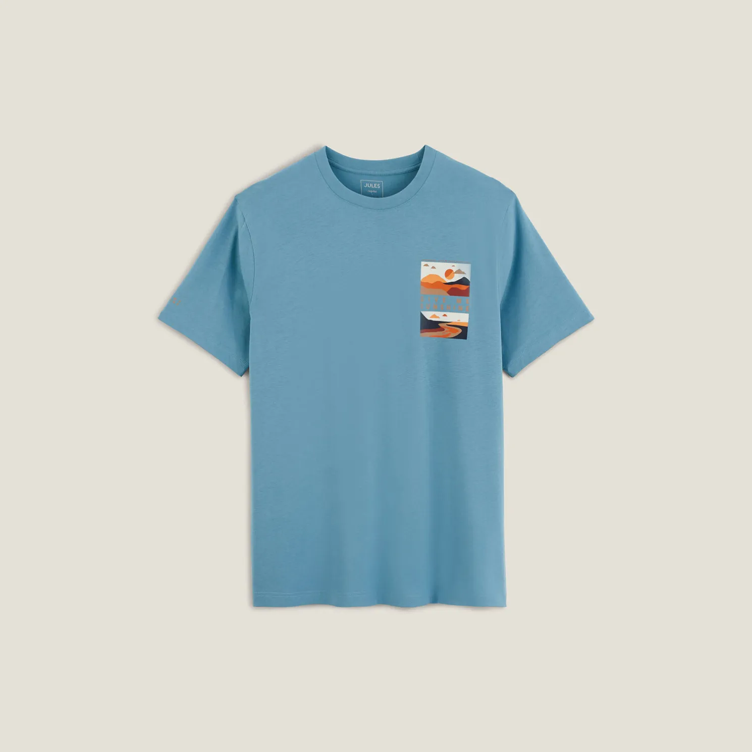 T-shirt aangebrachte landschap-print