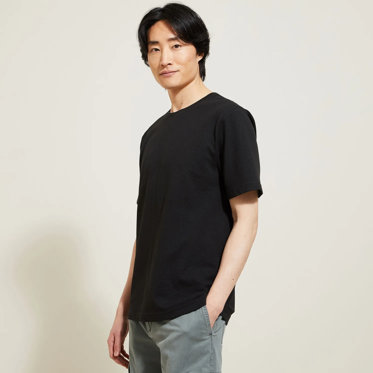 T-shirt, fantasie stof