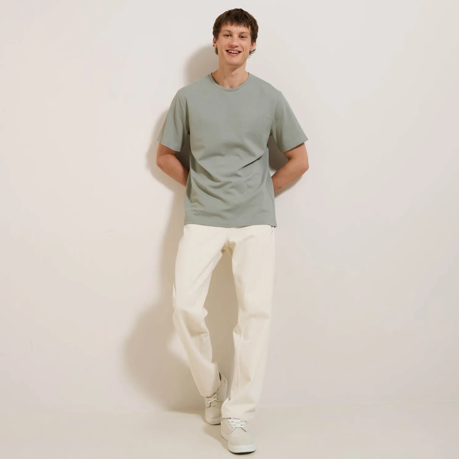 T-shirt, fantasie stof