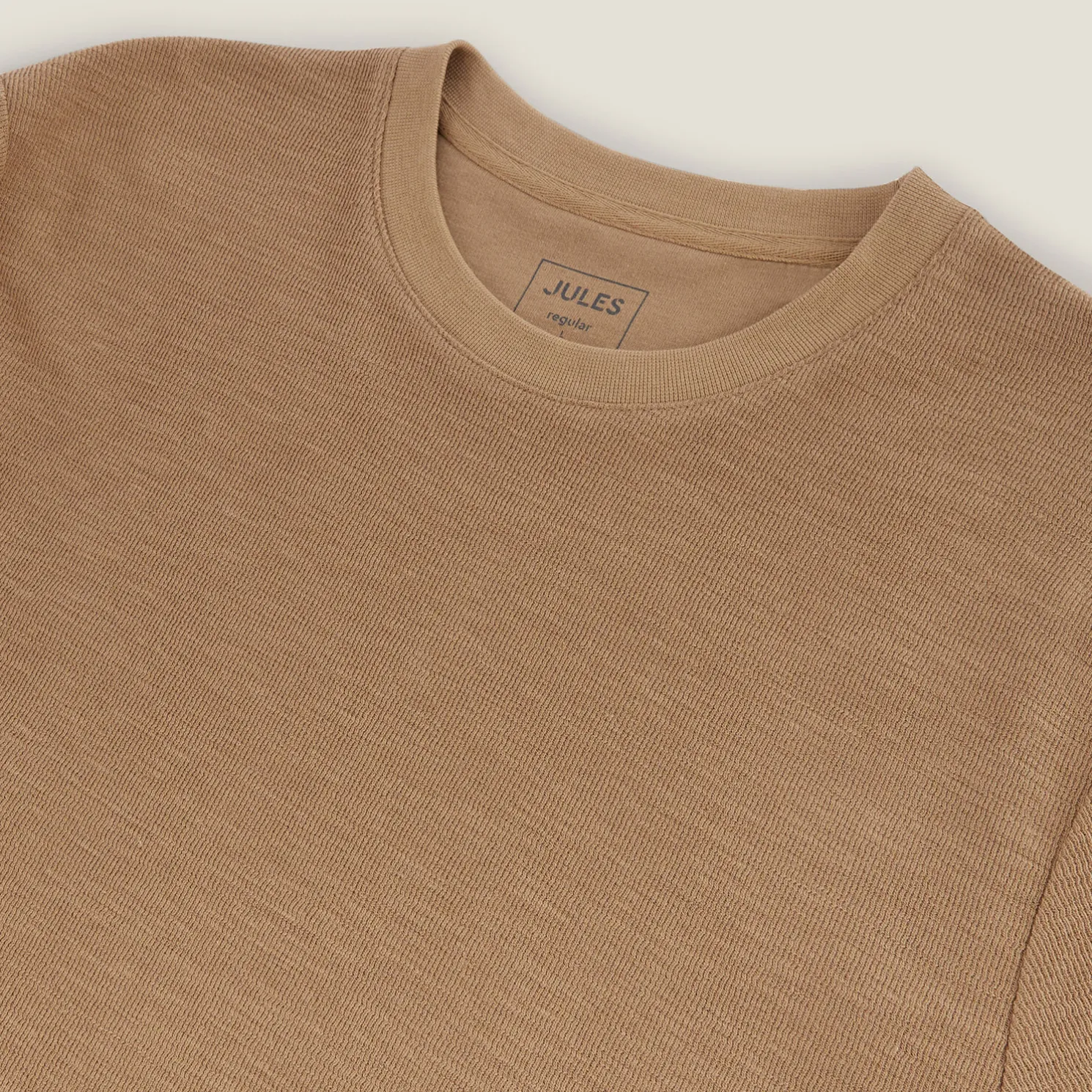 T-shirt in reliëfstof