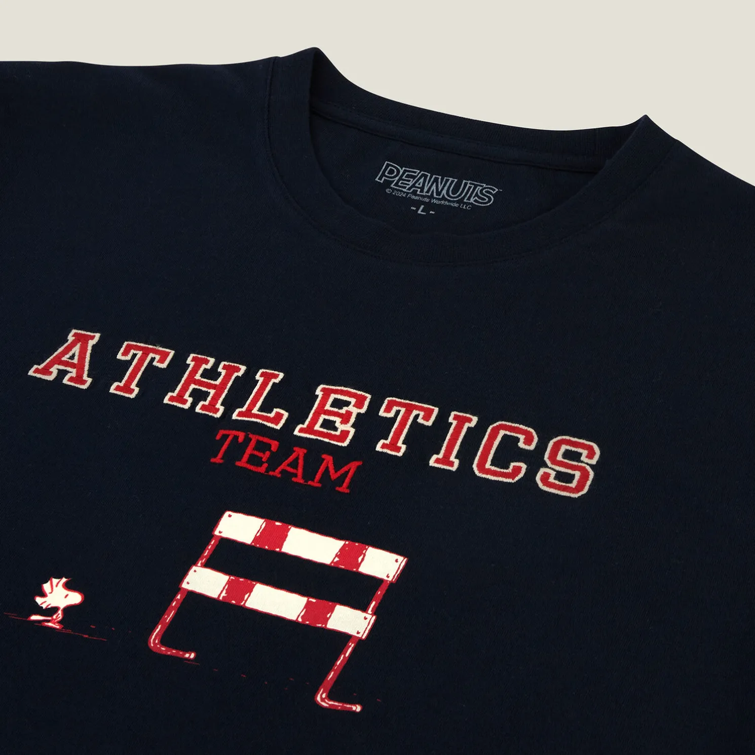 T-shirt met Athletics Team-print, Peanuts-licentie