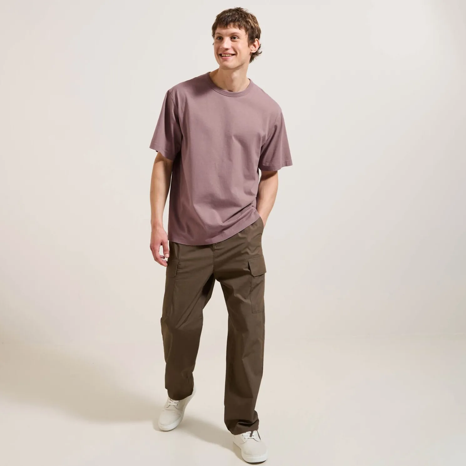 T-shirt met korte mouwen en relaxte snit