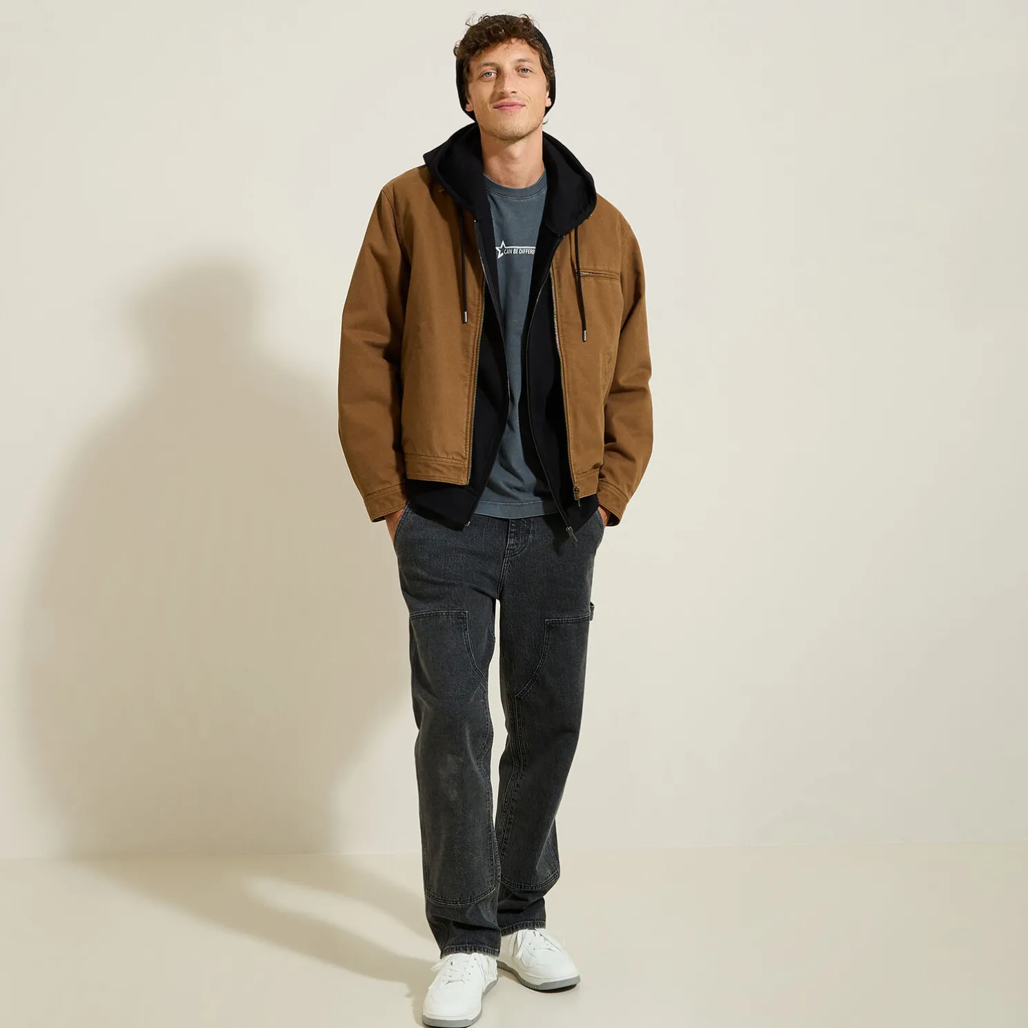 T-shirt met ronde hals en print