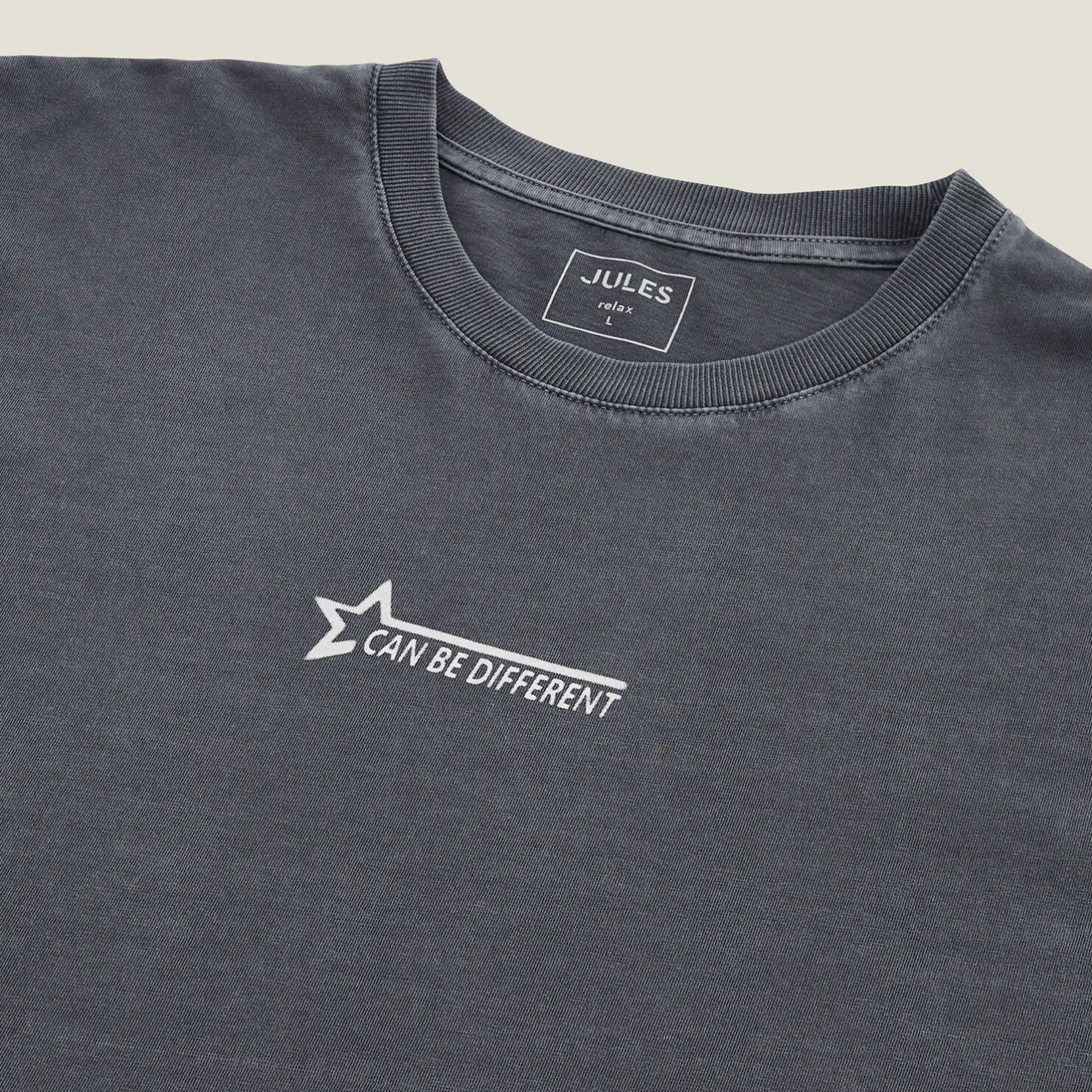 T-shirt met ronde hals en print