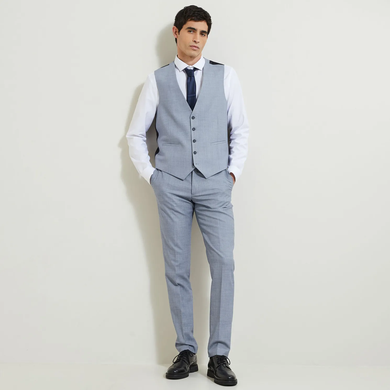 Tweekleurig slim kostuumgilet