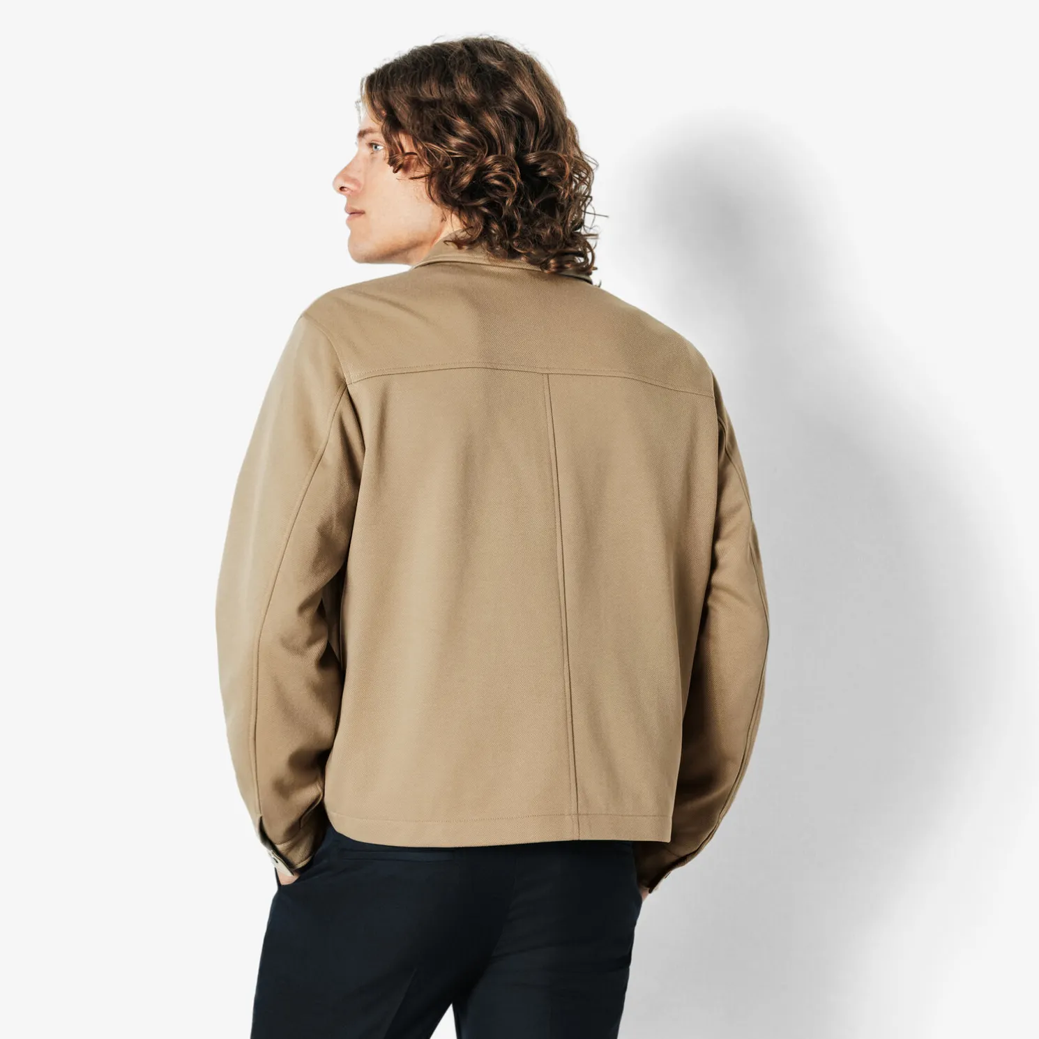 Vest hemdskraag met rits