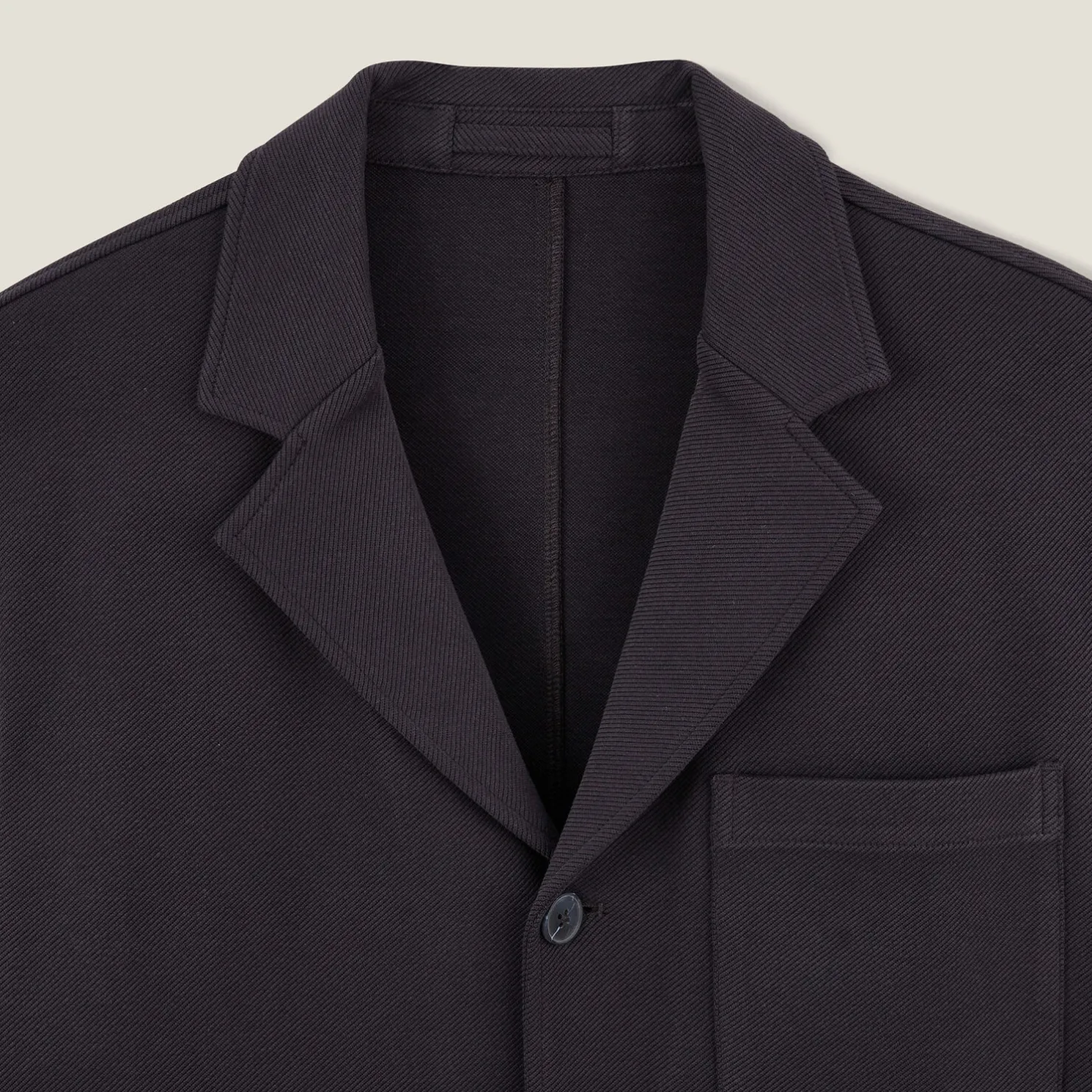 Vest in tricot met boxy snit voor het tussenseizoe