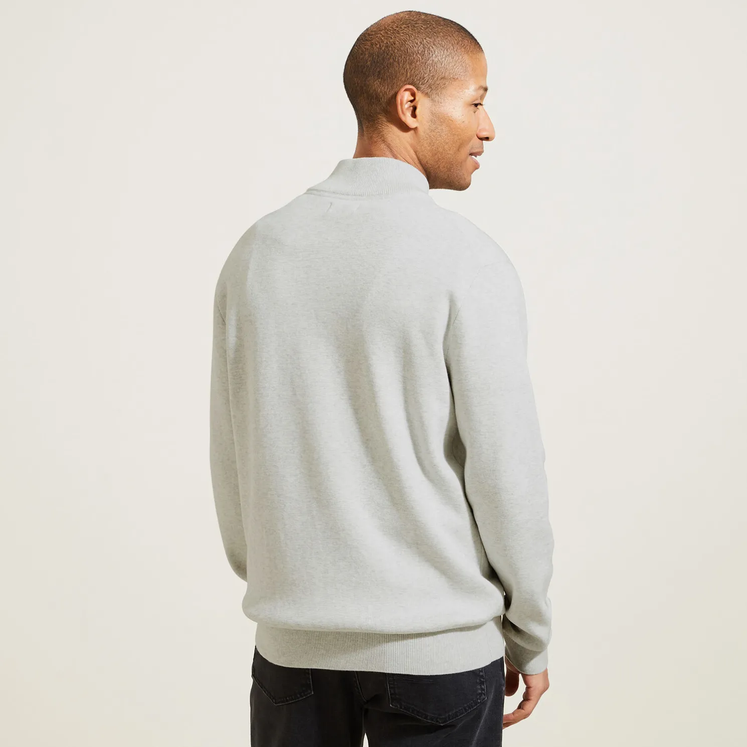 Vest met ristsluiting en opstaande kraag