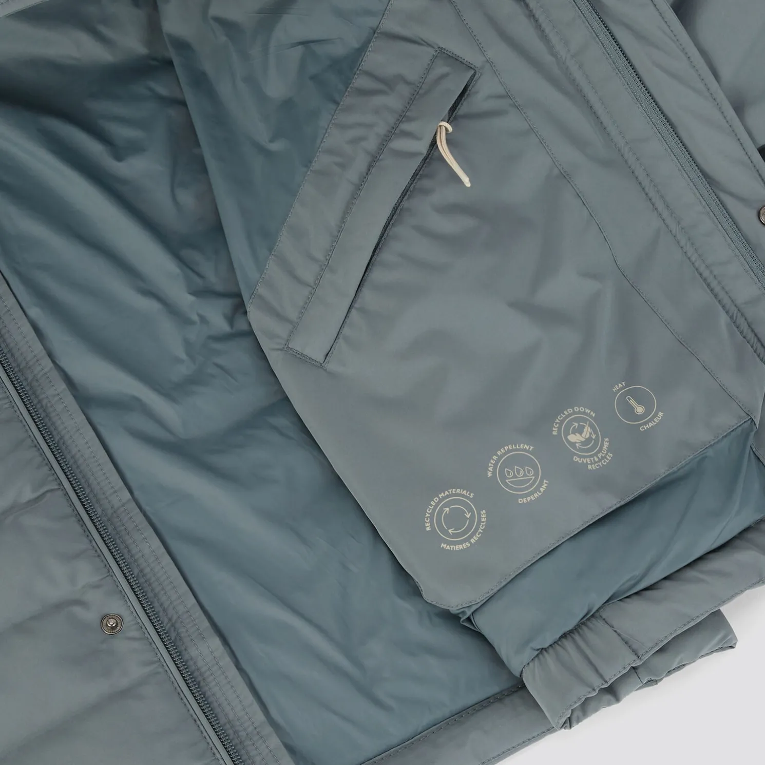 Waterafstotend donsjack