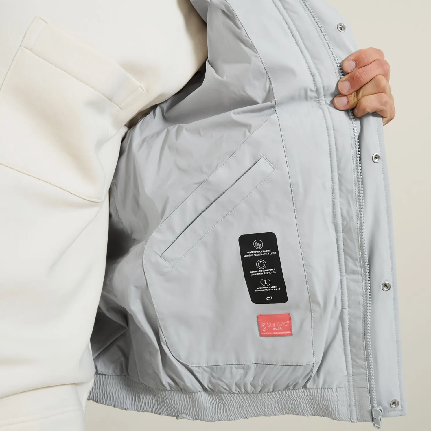 Waterafstotende gewatteerde jas